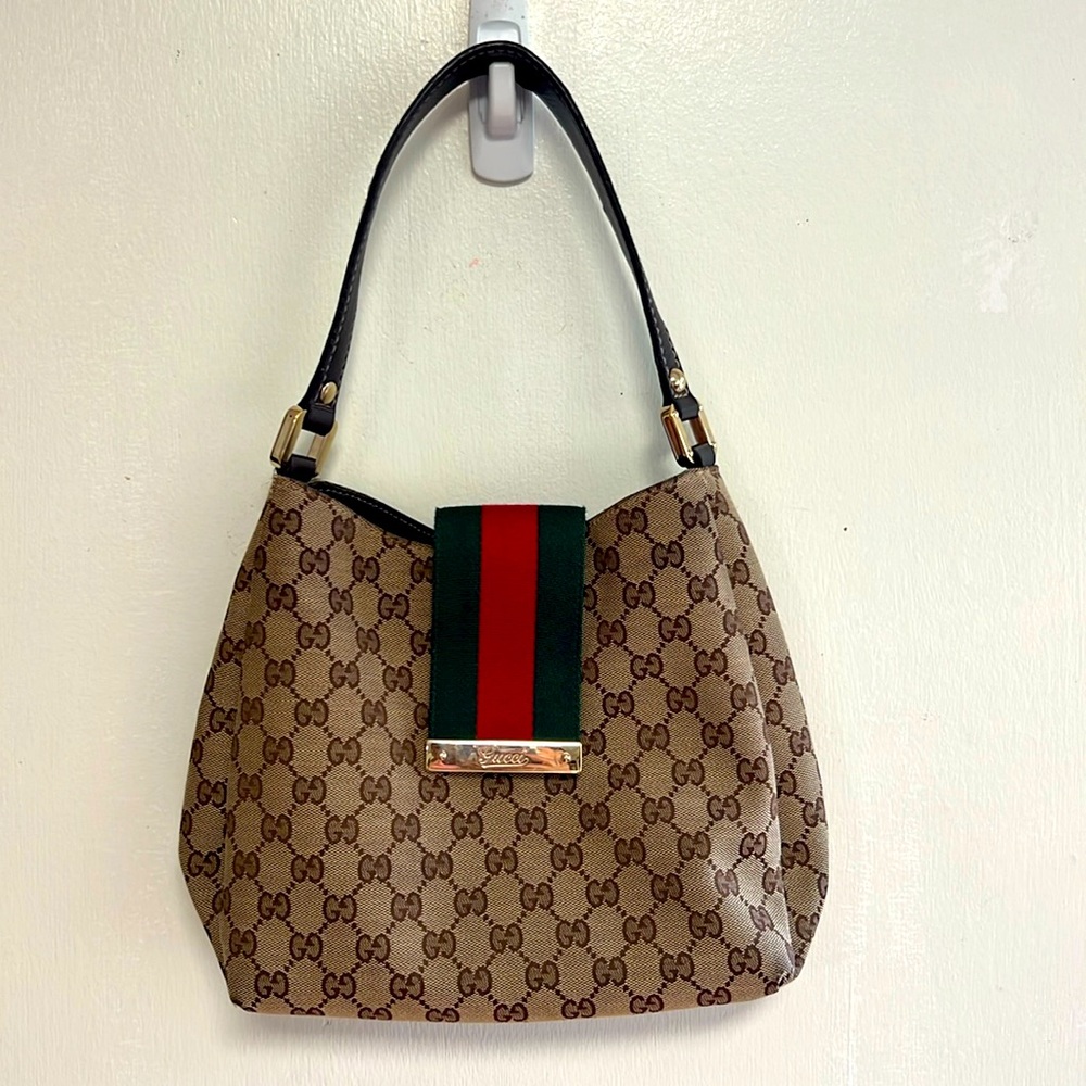 Gucci Sherry Line  GG Canvas Hobo Bag Small- Firm Price